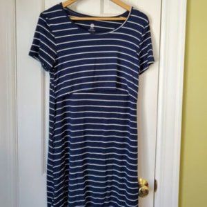 Kindred Bravely Eleanora Bamboo Maternity & Nursing Lounge Dress